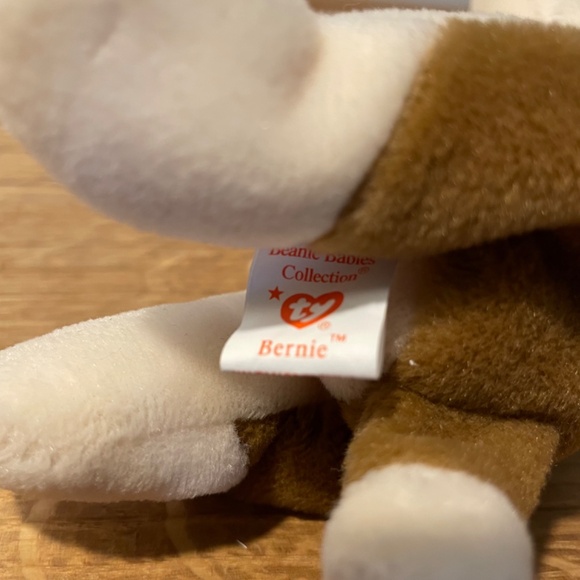 Ty Beanie Babies Bernie Dog Multicoloured Brown 1996 – New Tag On VINTAGE - Picture 3 of 11